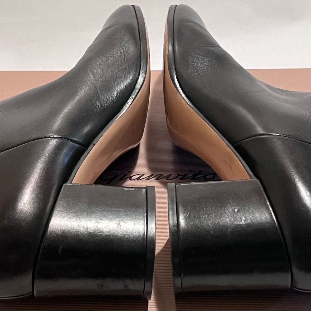 Gianvito Rossi Leather Ankle Boots Black Size 40 - Picture 9 of 16